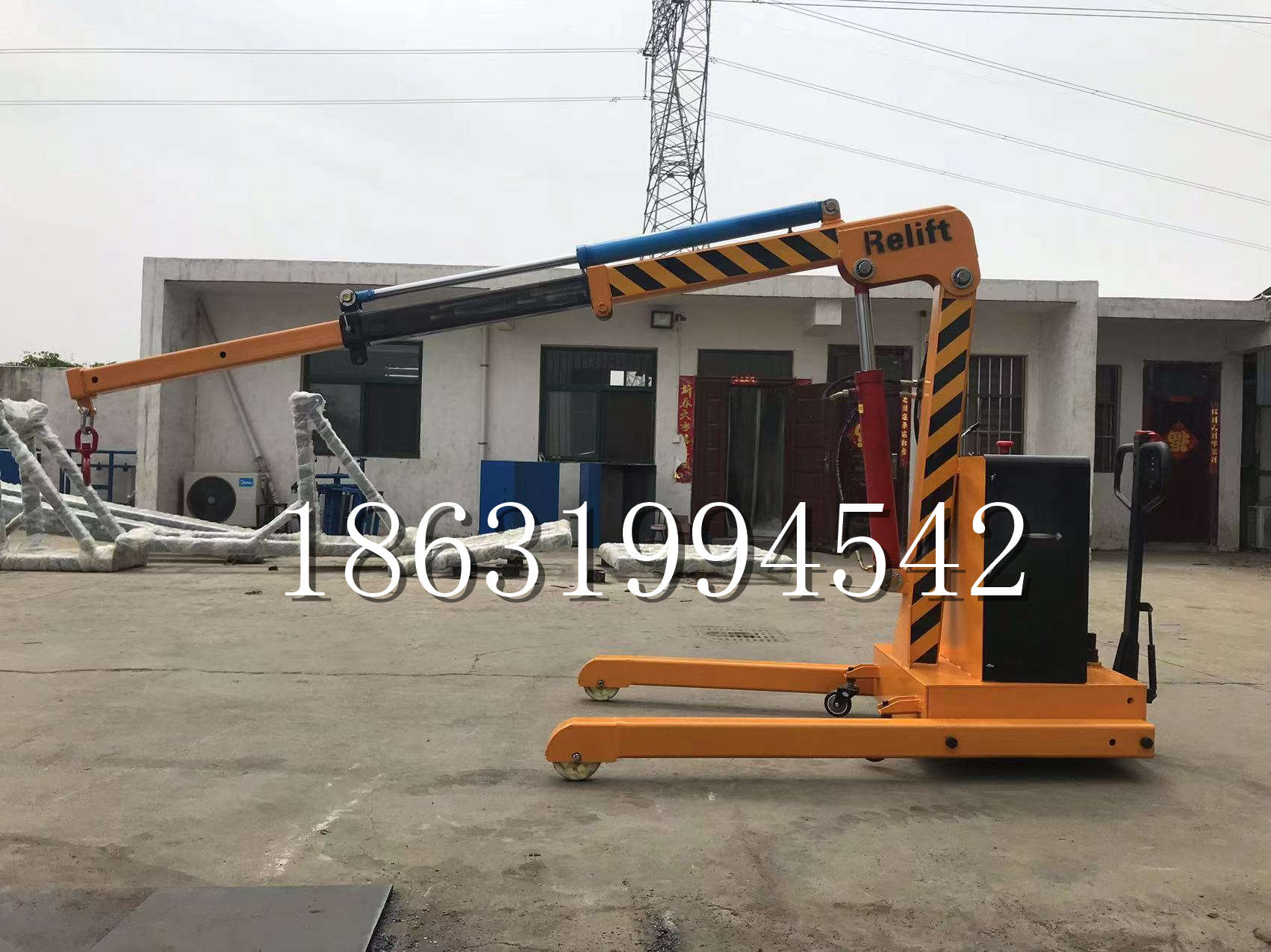 离岛区久征定做3吨三轮随车吊 农用园林绿化移树吊 平板工程用小吊机